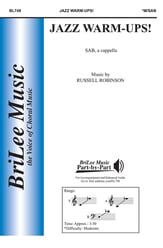 Jazz Warm-ups! SAB choral sheet music cover